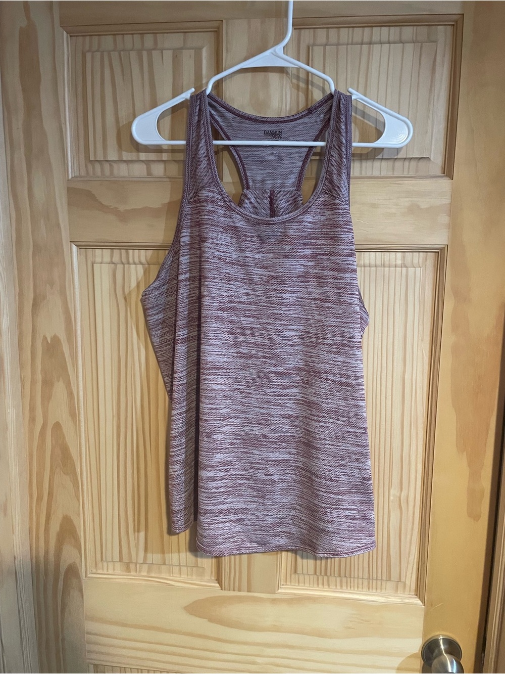 Danskin Now Marled Mauve Racerback Tank